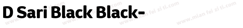 D Sari Black Black字体转换